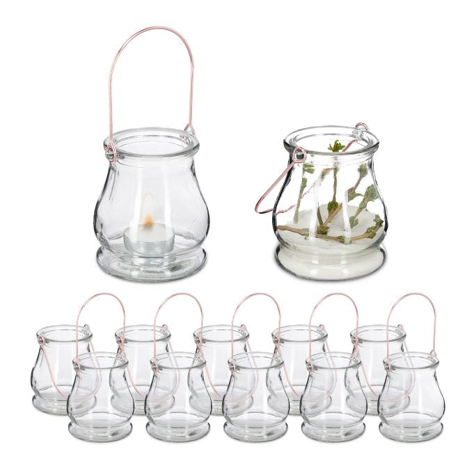 Transparent wind light set of 12