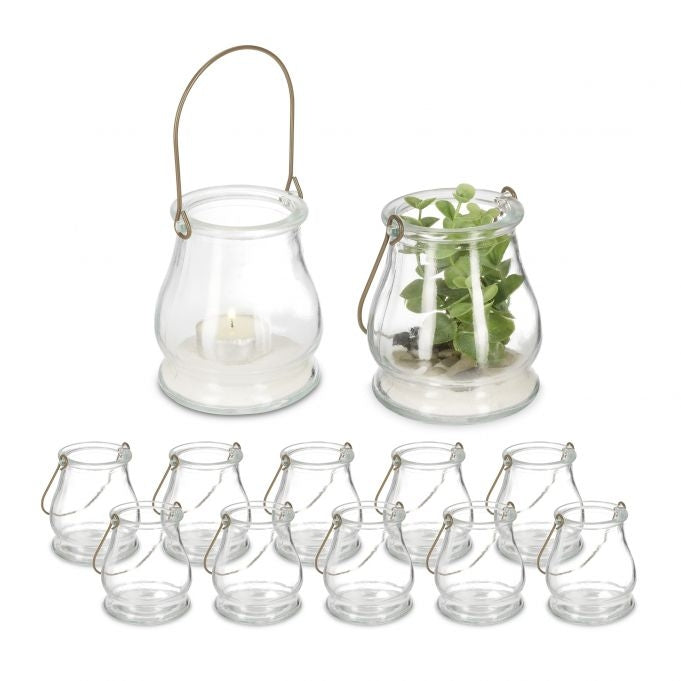 Transparent wind light set of 12