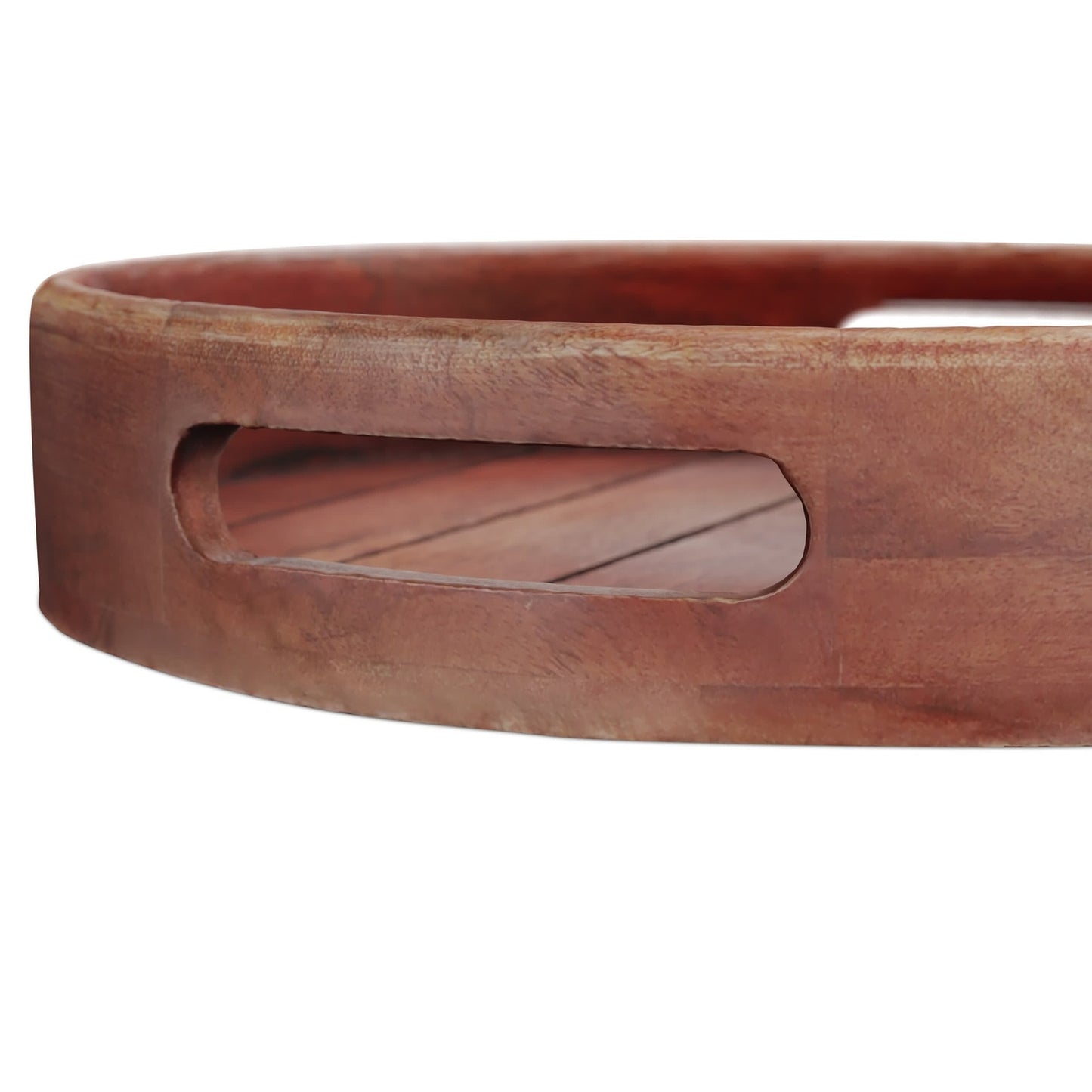 Tray in mango wood 2-piece set