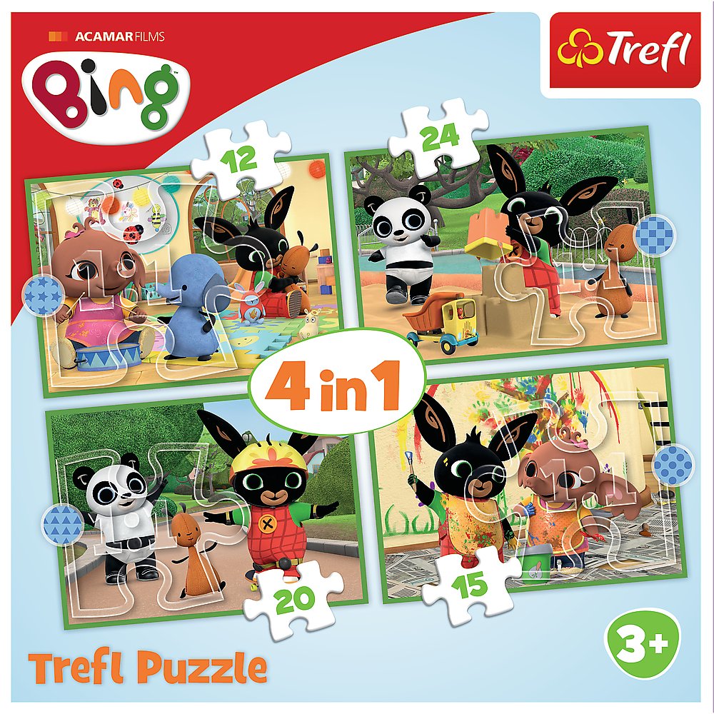 Trefl Bing Puzzle 4 In 1 Set