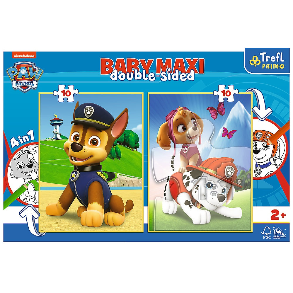 Trefl Paw Patrol Baby Maxi Puzzle, 10X2 Pcs