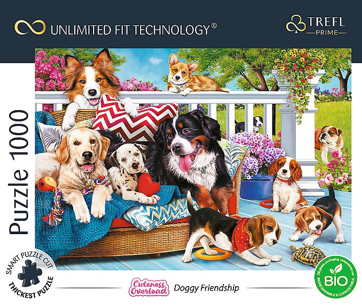 Trefl Prime Puzzle Cuteness Overload Dogs, 1000 Pcs