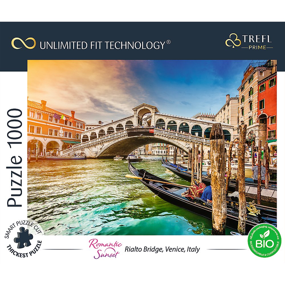 Trefl Prime Puzzle Romantic Sunset Venice, 1000 Pcs
