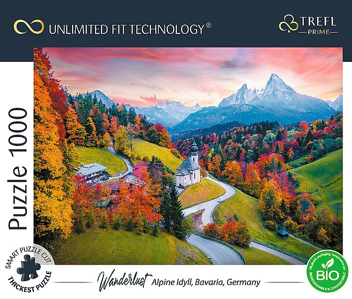 Trefl Prime Puzzle Wanderlust Bavaria, 1000 Pcs