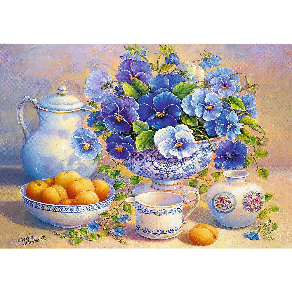Trefl Puzzle Blue Flowers 1000 Pcs