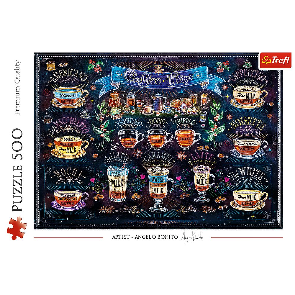 Trefl Puzzle Coffee, 500 Pcs