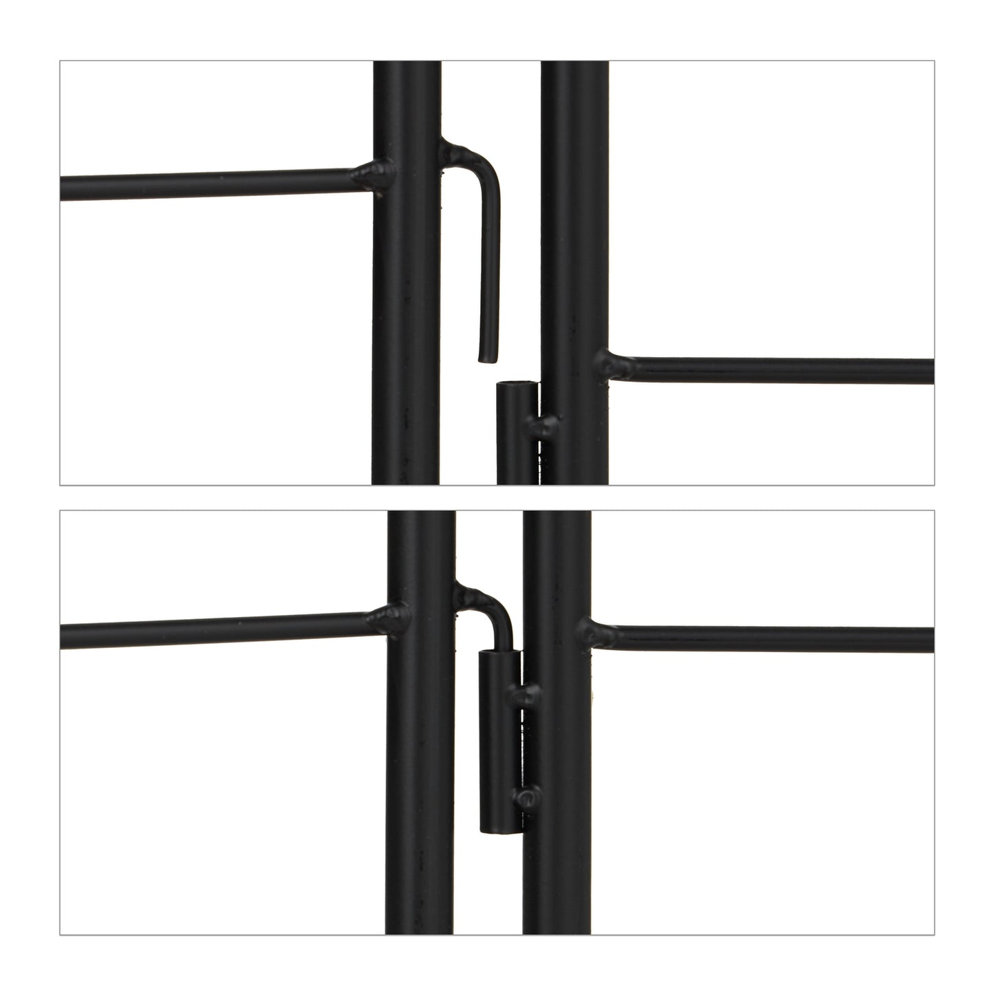 Trellis 180 cm set of 2 black