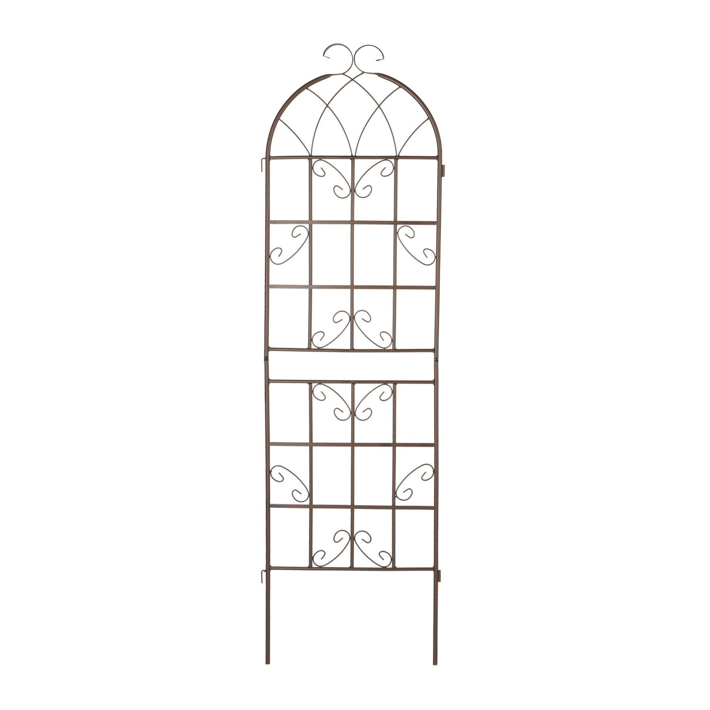 Trellis 180 cm set of 2 brown