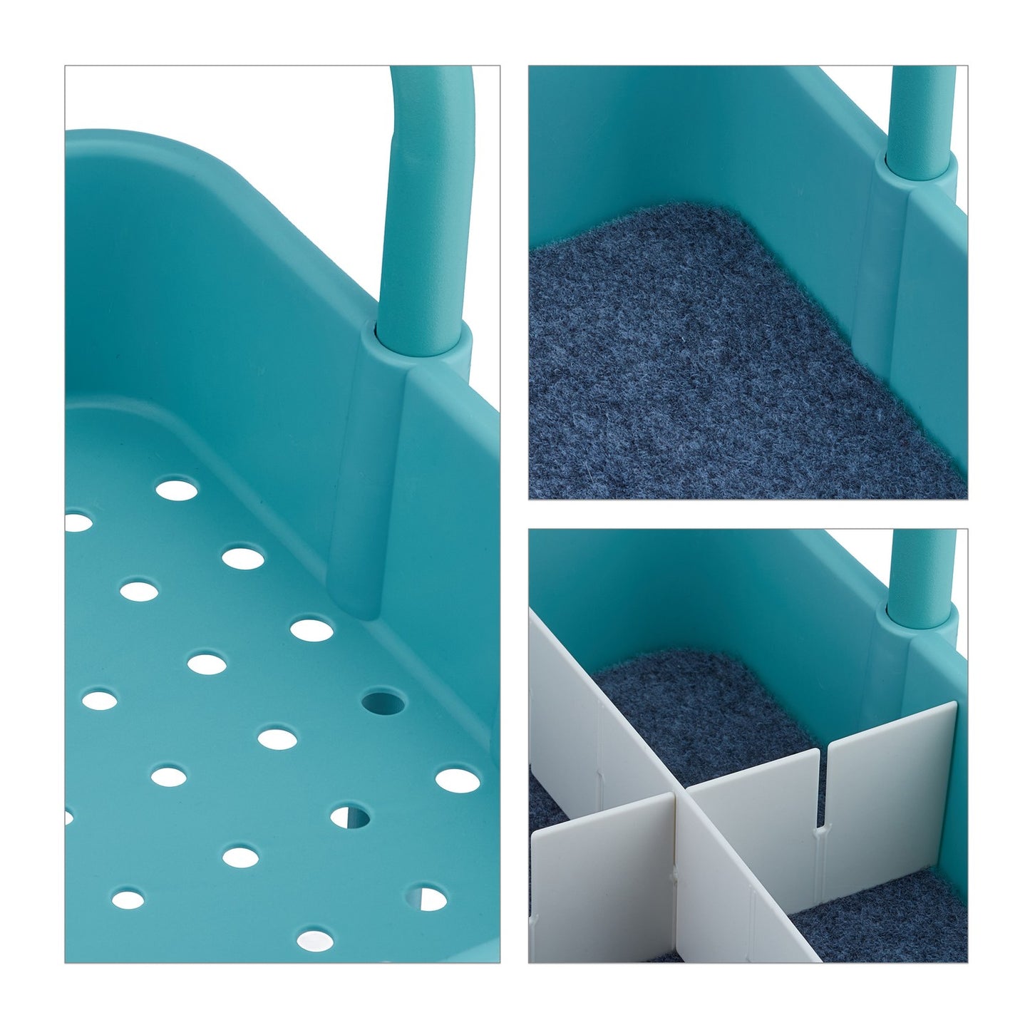 Trolley with 3 shelves