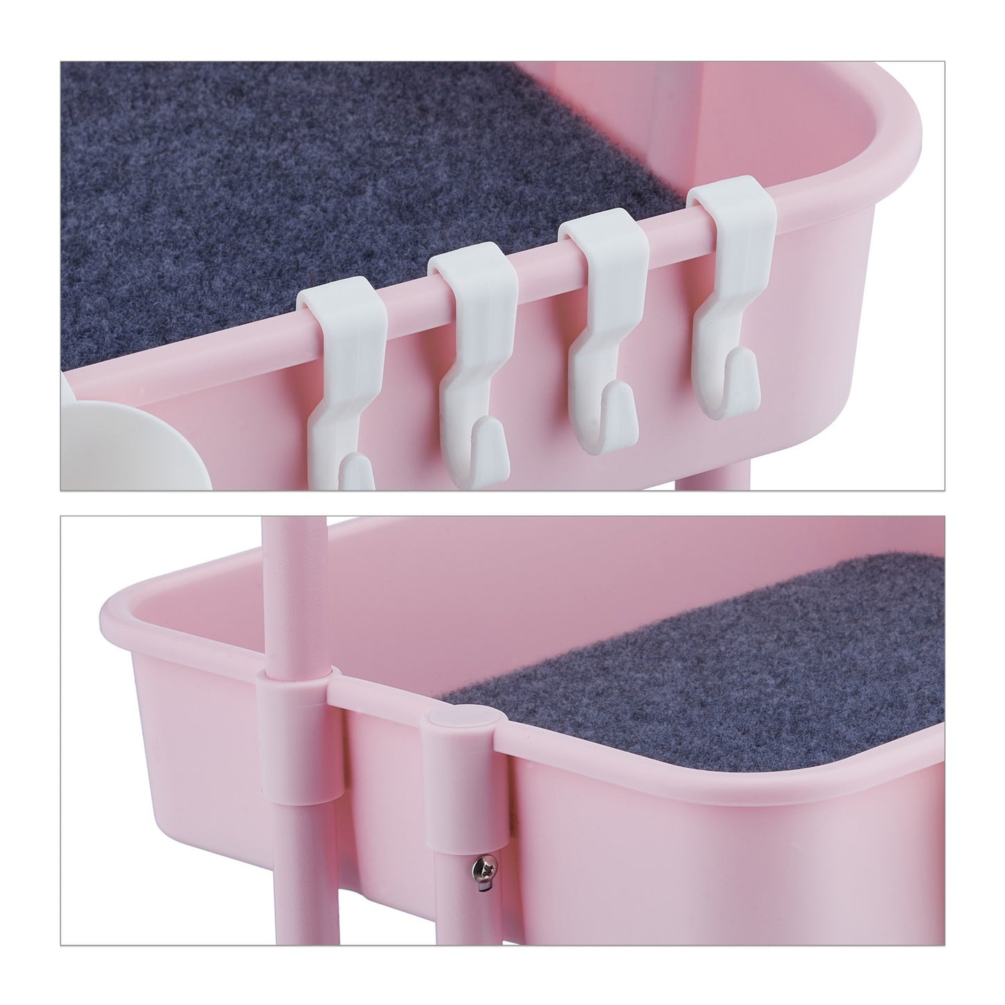 Trolley with 3 shelves
