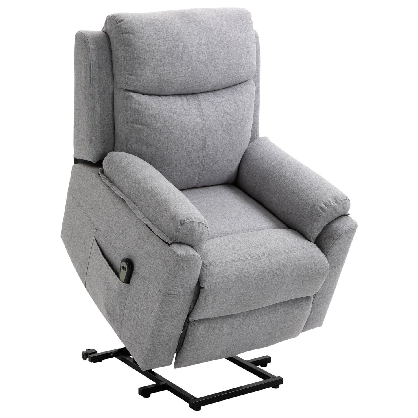 Electric recliner - standing aid, 1 motor, grey