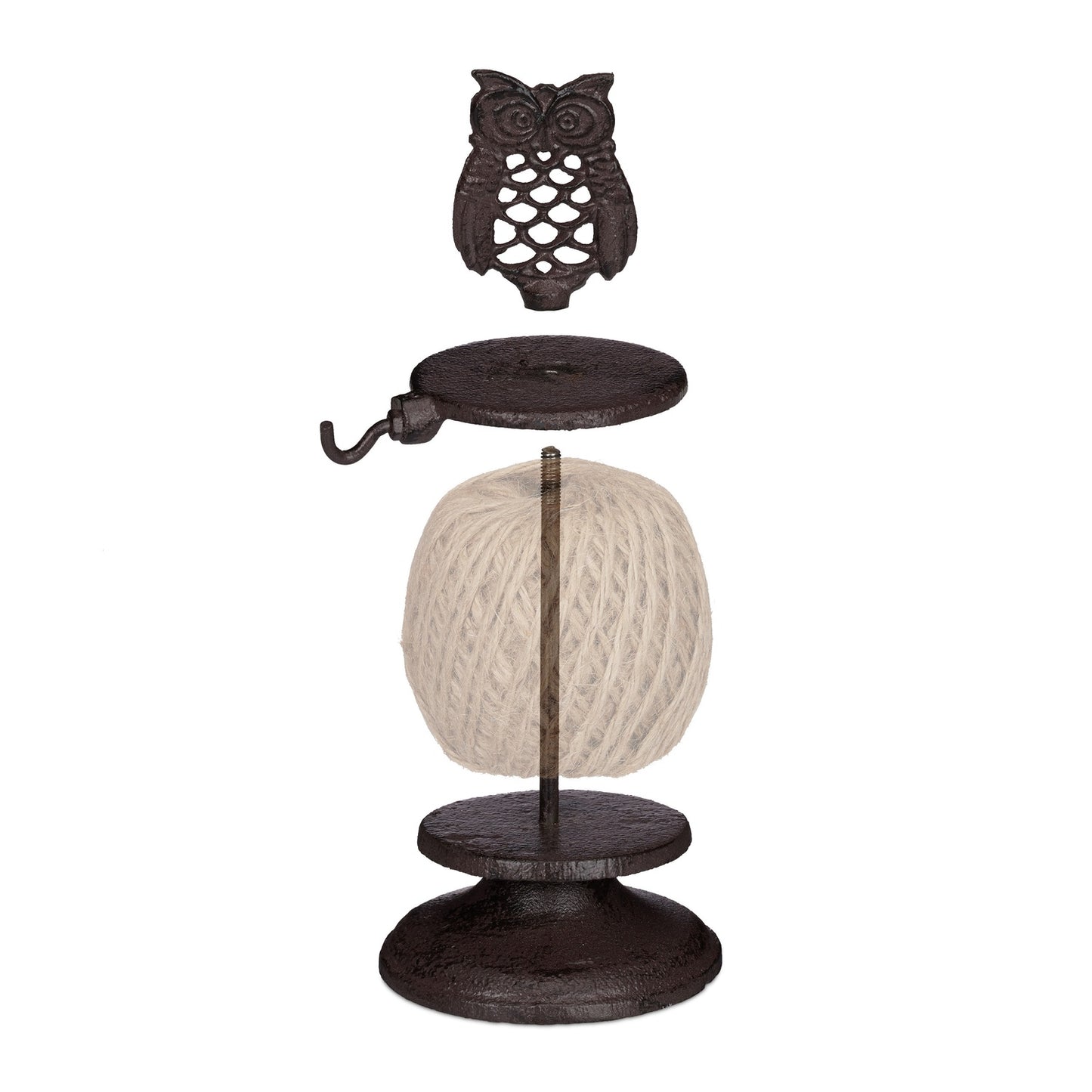 Twine Roll Holder Owl Cast Iron