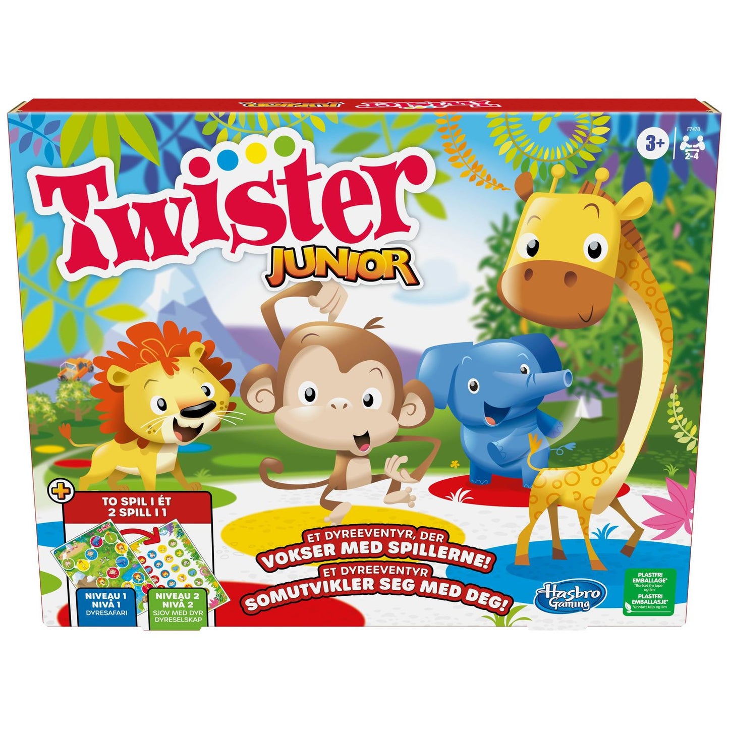 Twister Junior Game for Kids - Fun Party Activity, Multilingual