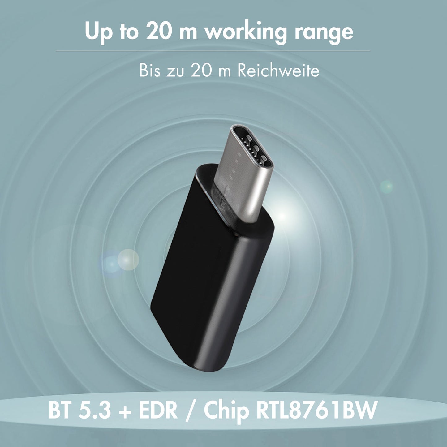 USB-C adapter Bluetooth 5.3 20m