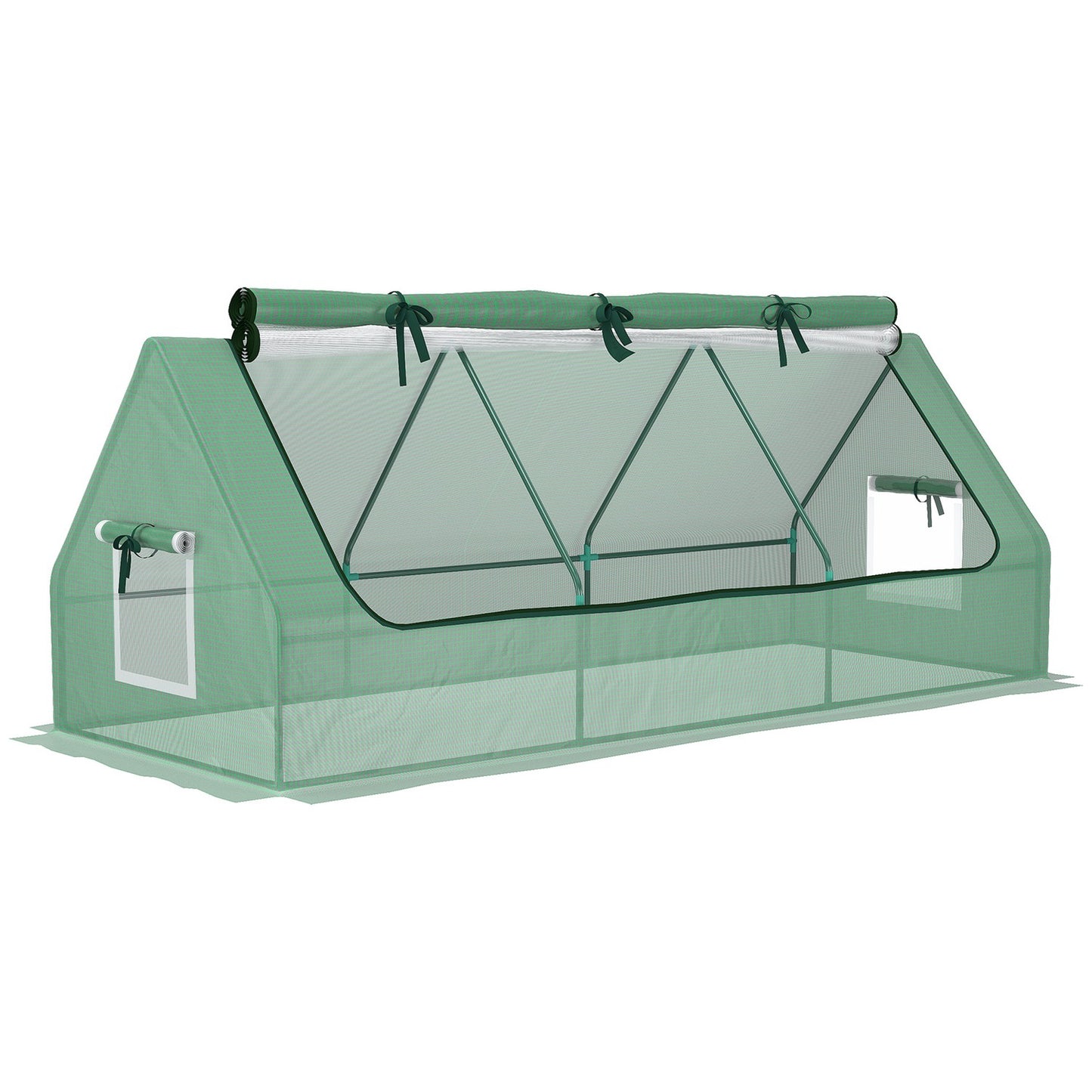 UV-resistant mini greenhouse, PE film, 240 x 90 x 90 cm