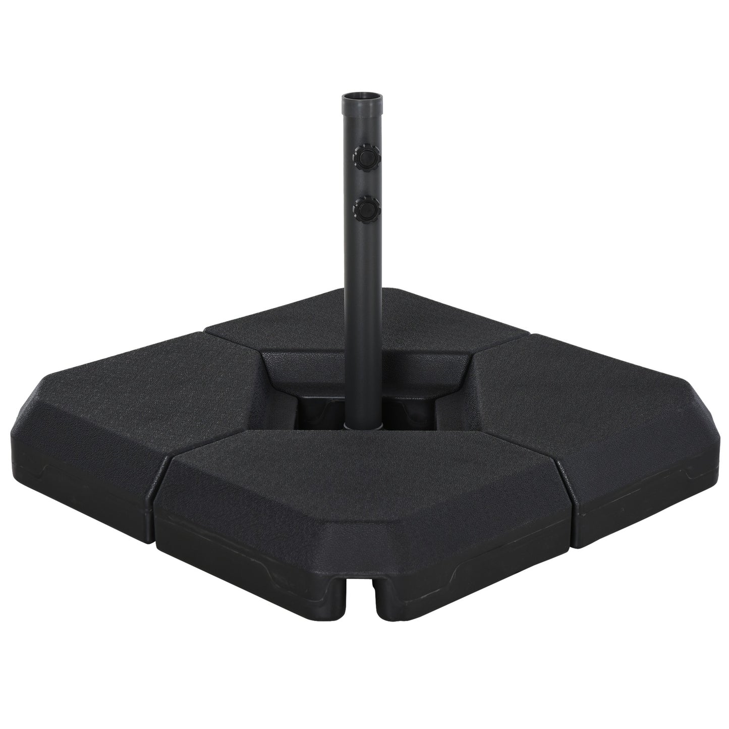 Black HDPE umbrella stand - durable and elegant