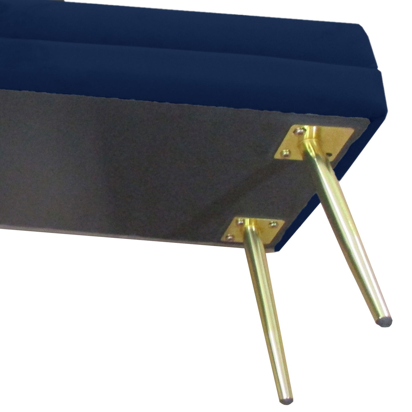 Storage Bench with Hidden Compartment, Blue, 100 x 37.5 x 42 cm