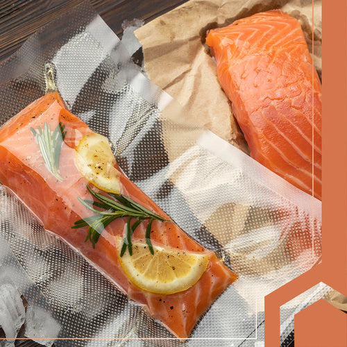 Vacuum Sealer Foil Roll, 28x600cm, Knurled, Clear