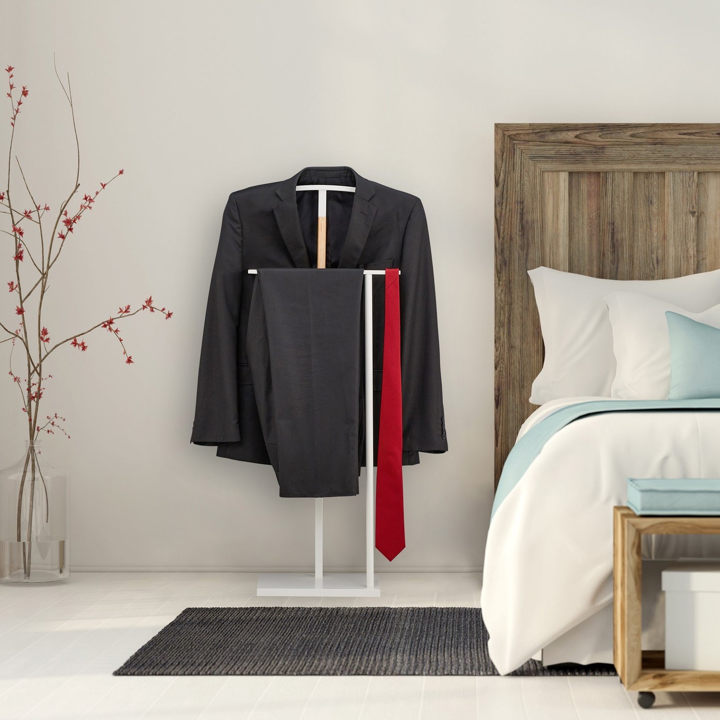 Valet Suit Stand White