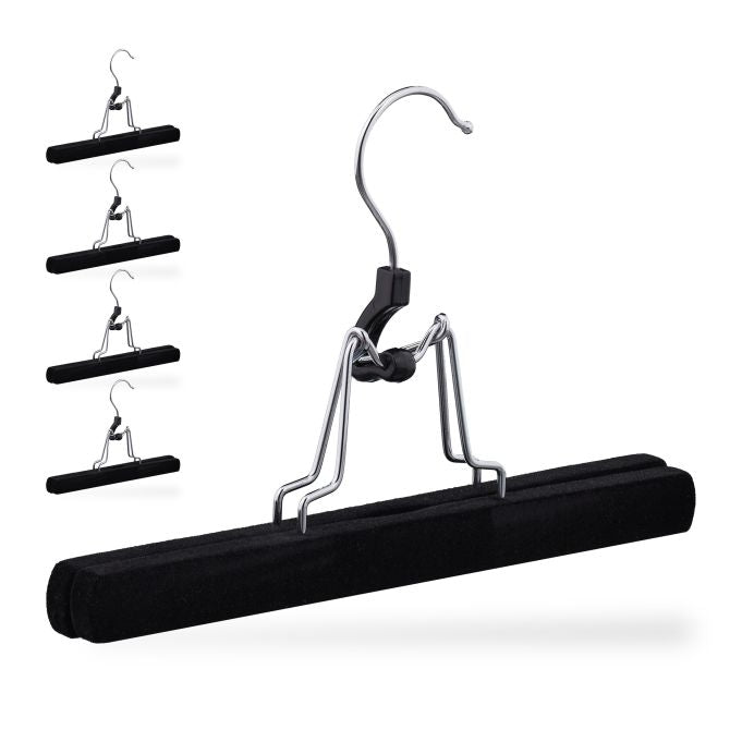 Velvet Trouser Hanger Set of 5