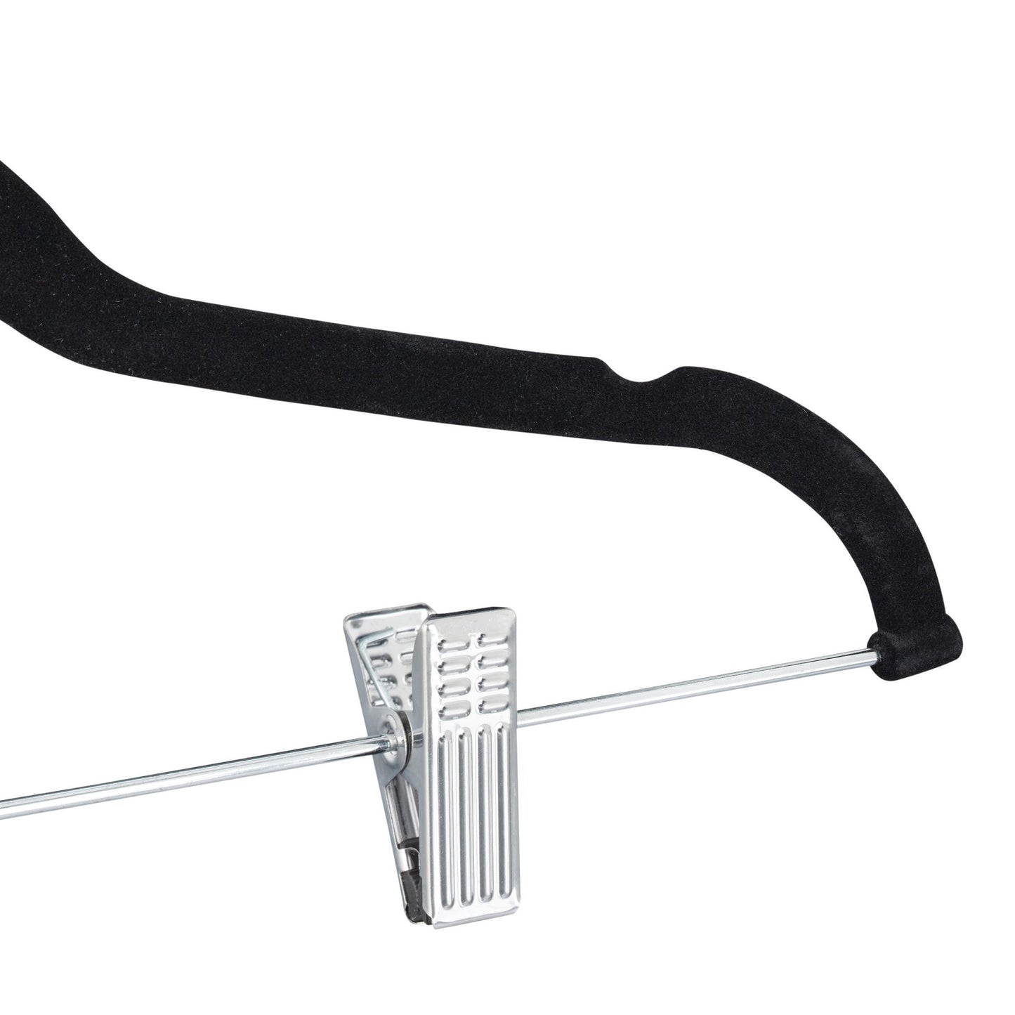 Velvet hanger with clips set of 12
