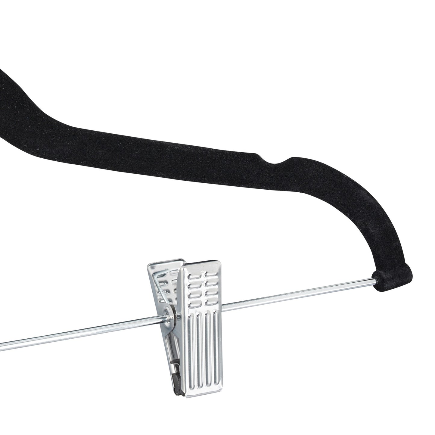 Velvet hanger with clips set of 12