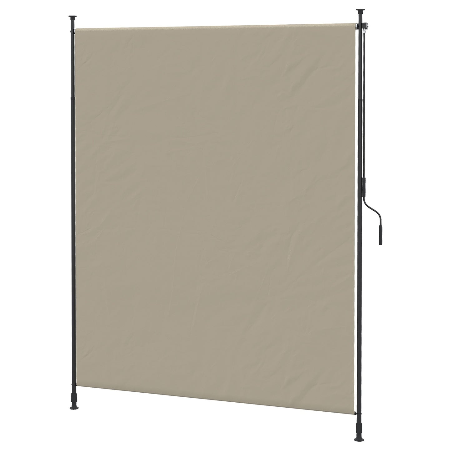 Retractable vertical awning, 200x292 cm, sand colour