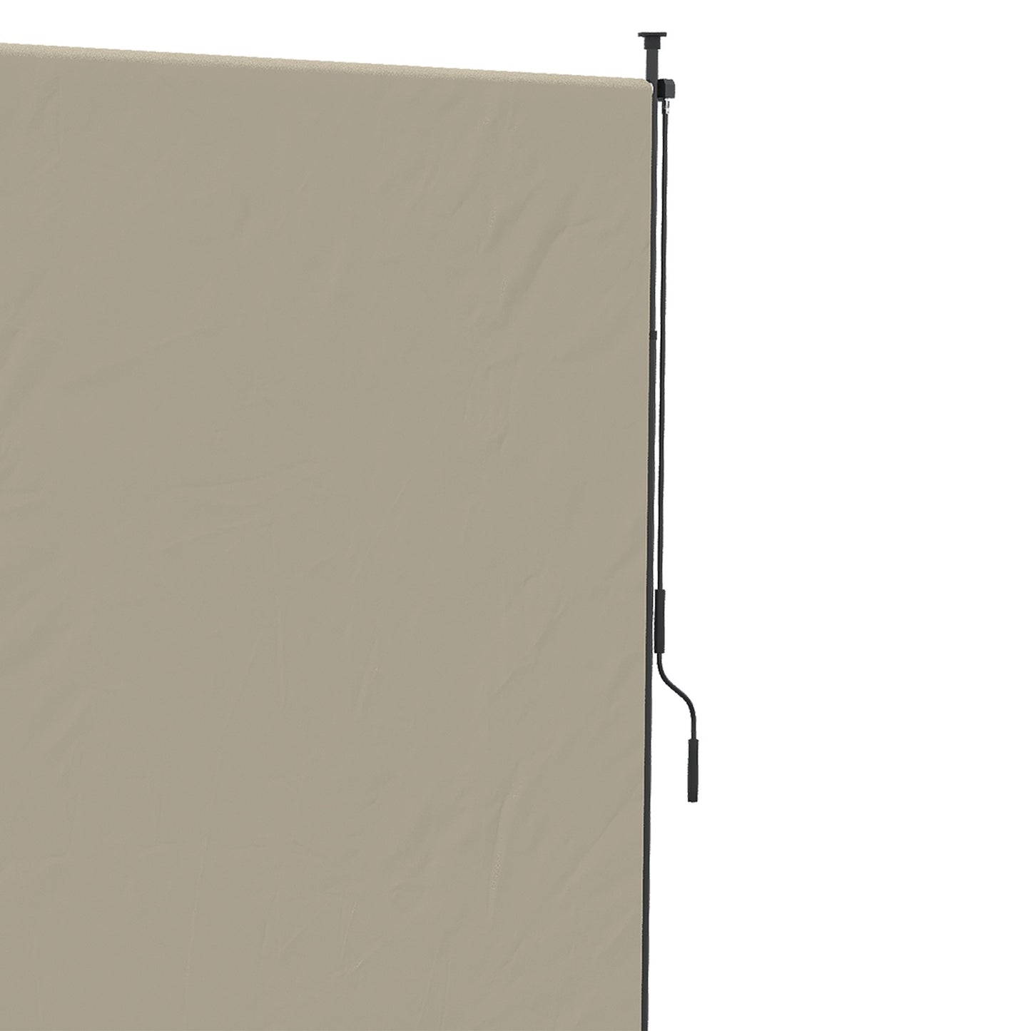 Retractable vertical awning, 200x292 cm, sand colour