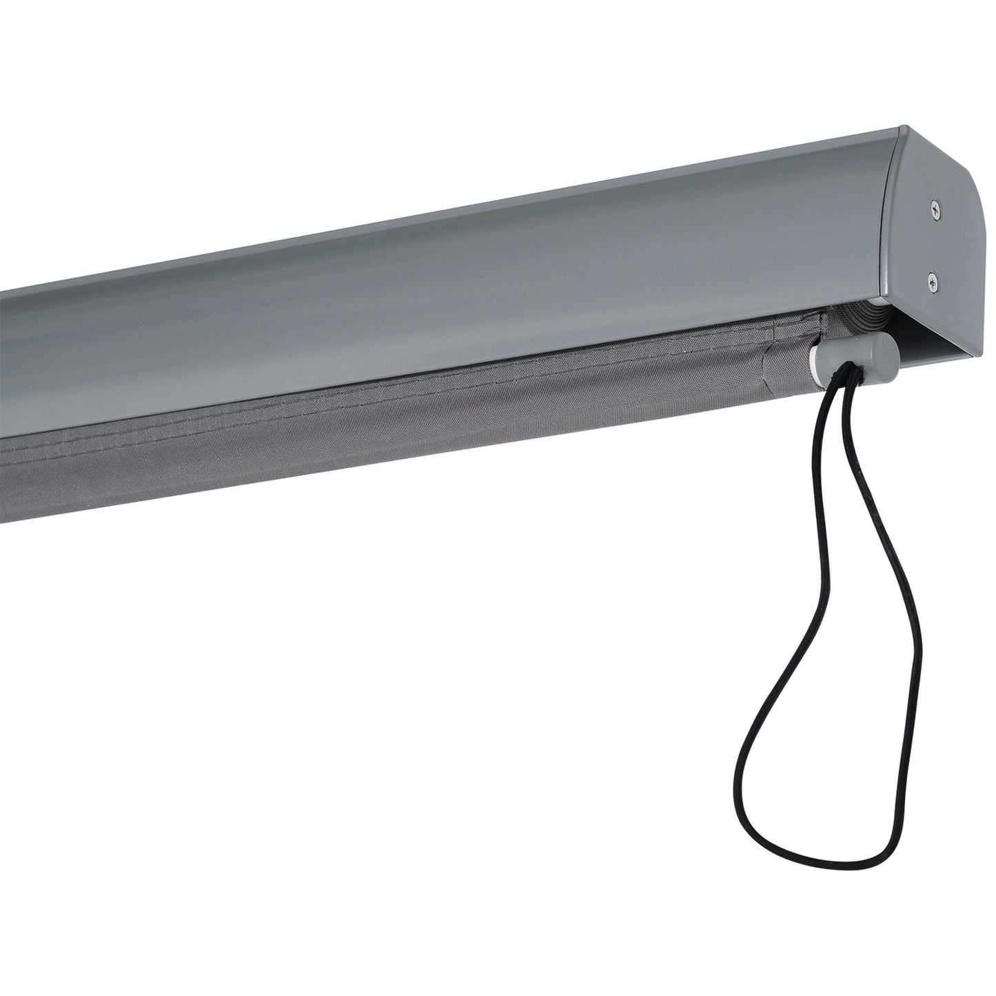 Vertical Balcony Awning, Grey, 140x200 cm, Wind protection