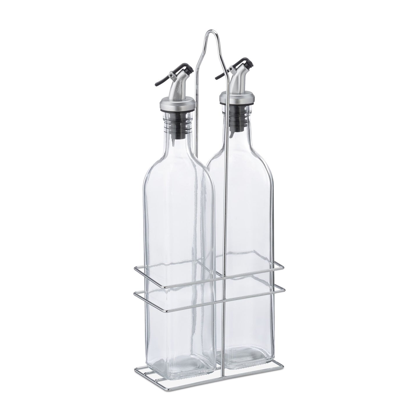 Vinegar and oil dispenser on the shelf