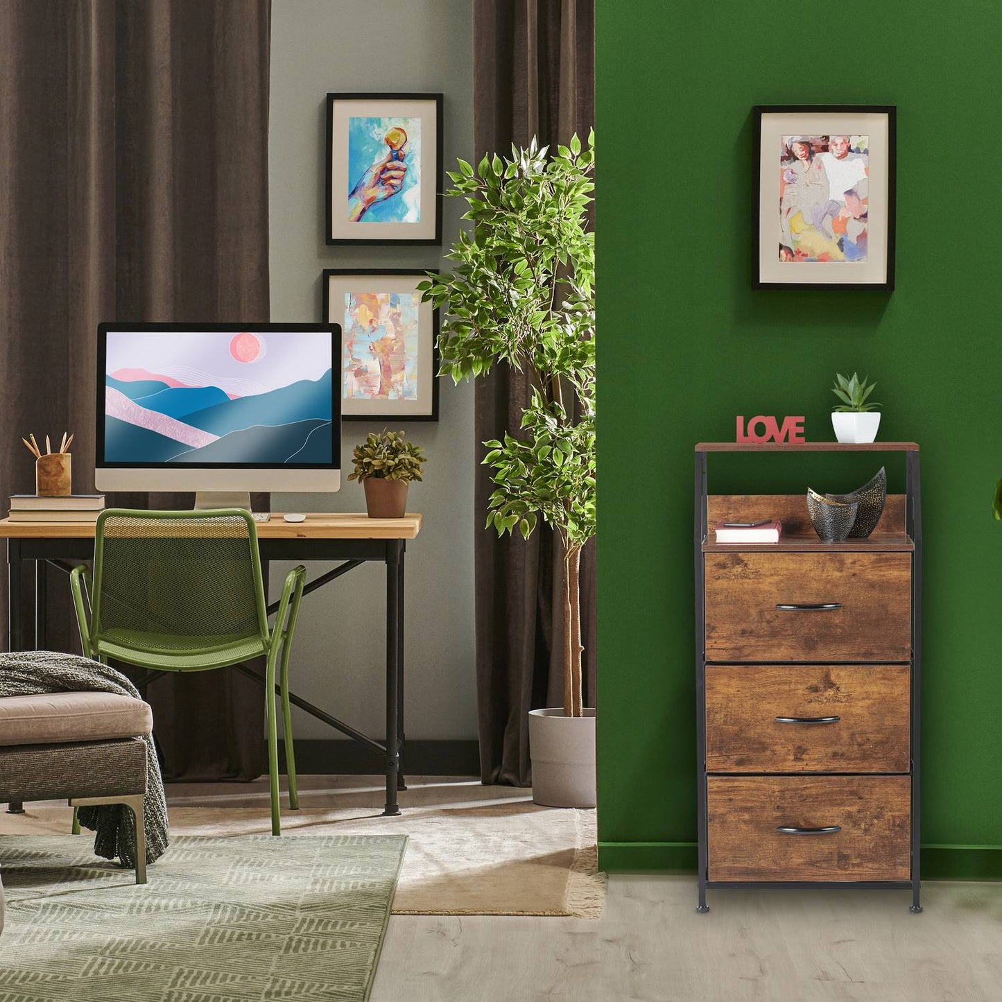 Vintage Shelf in Industrial Style Design