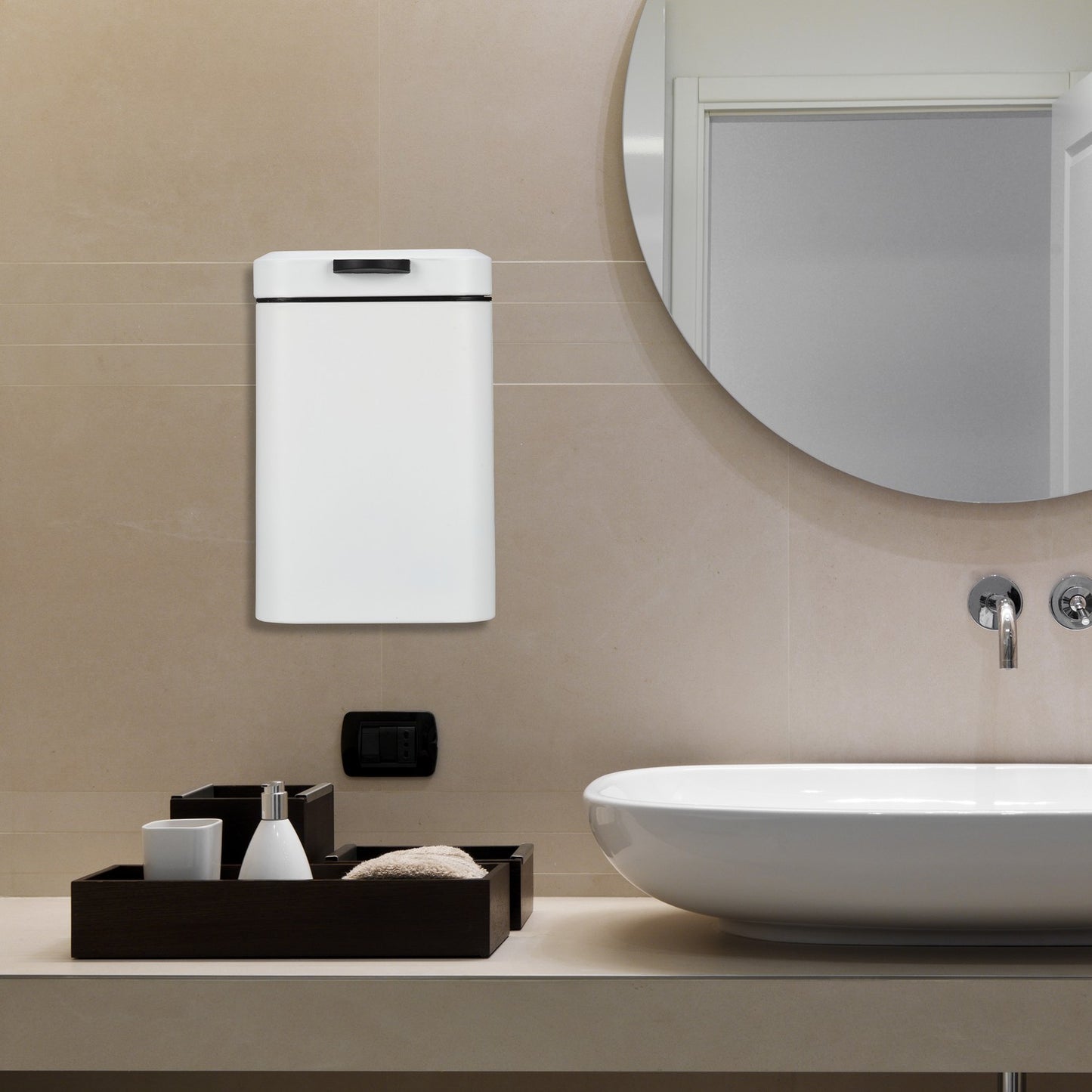 Wall Mounted Bathroom Bin 3 Litres