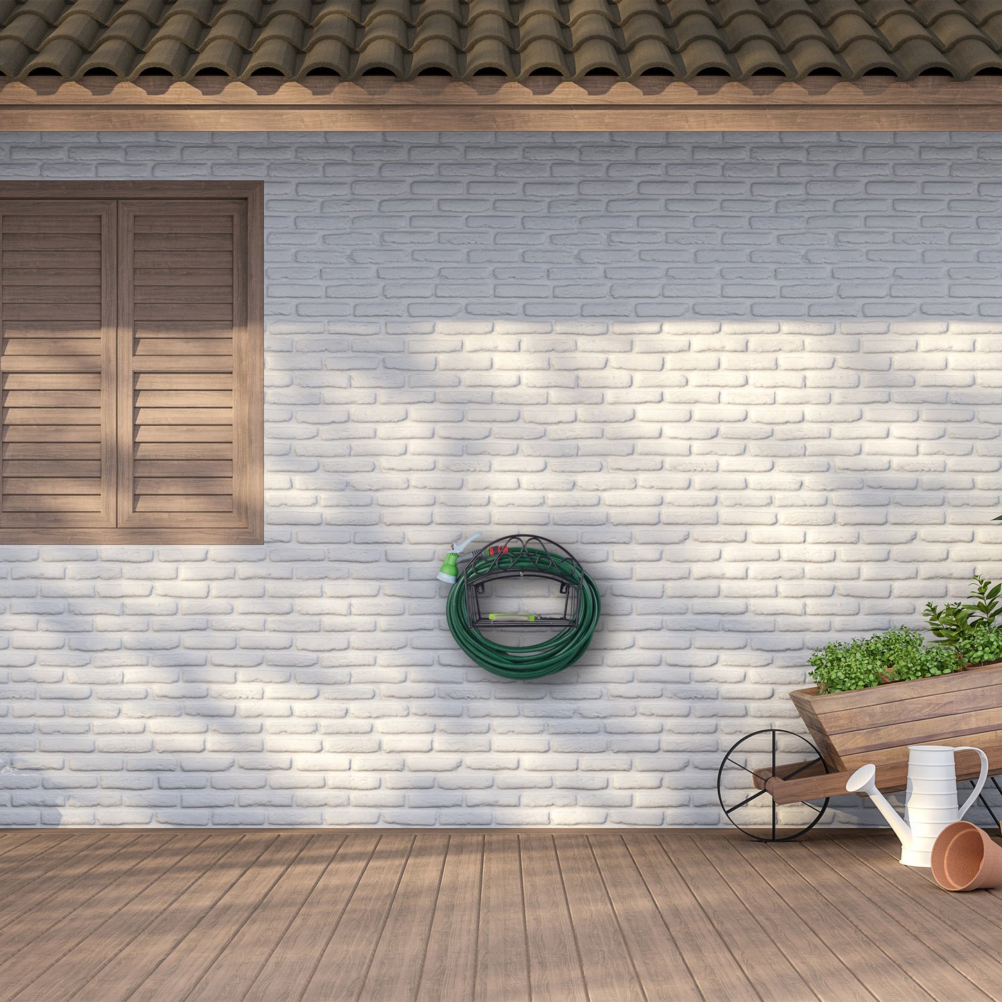 Wall-Mounted Hose Pipe Holder