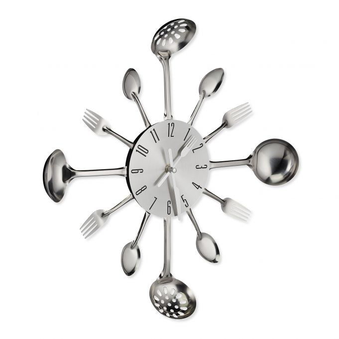 Wall clock cutlery
