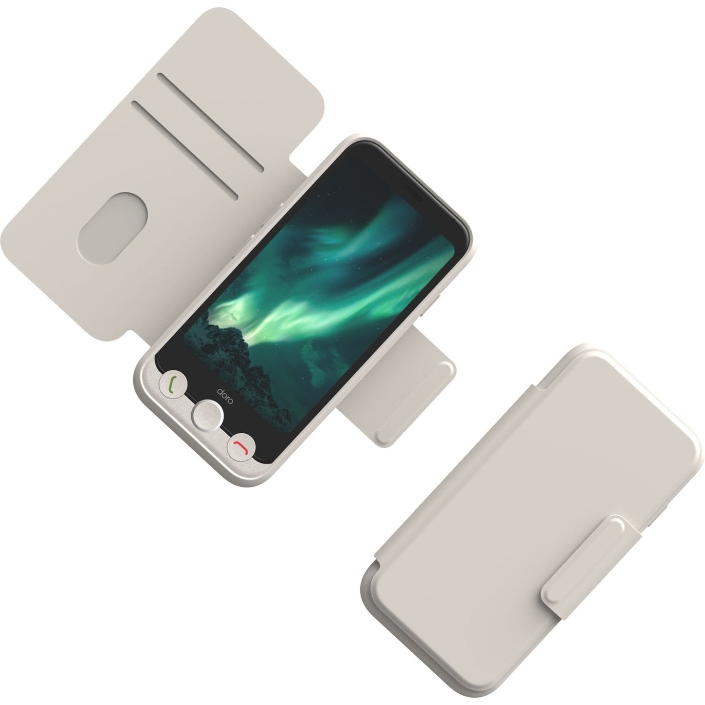 Wallet case Aurora A11 Bone-white