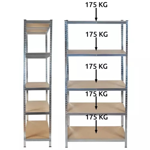 Warehouse shelf 220x100x45 Malatec 23766
