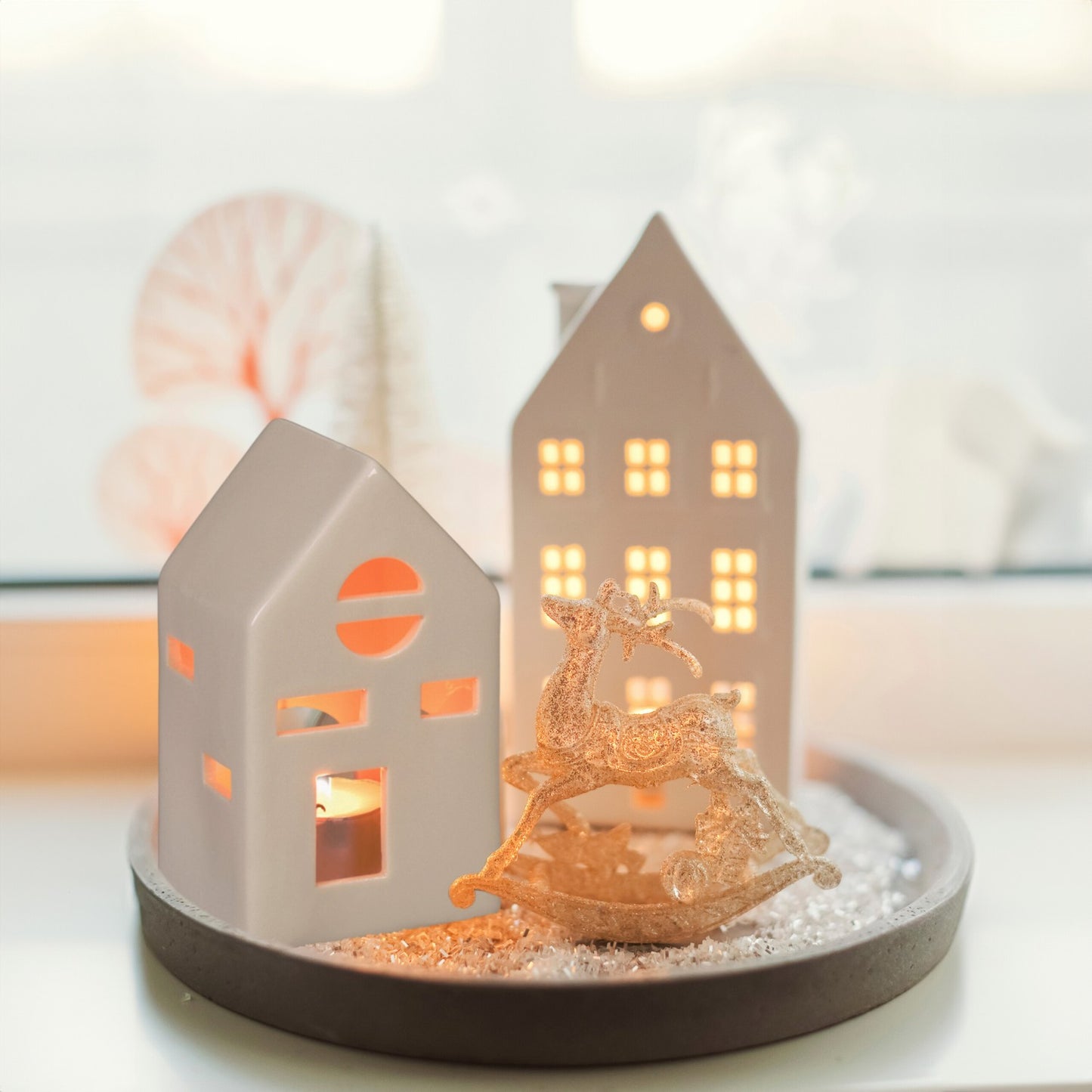 Warm light house ceramics