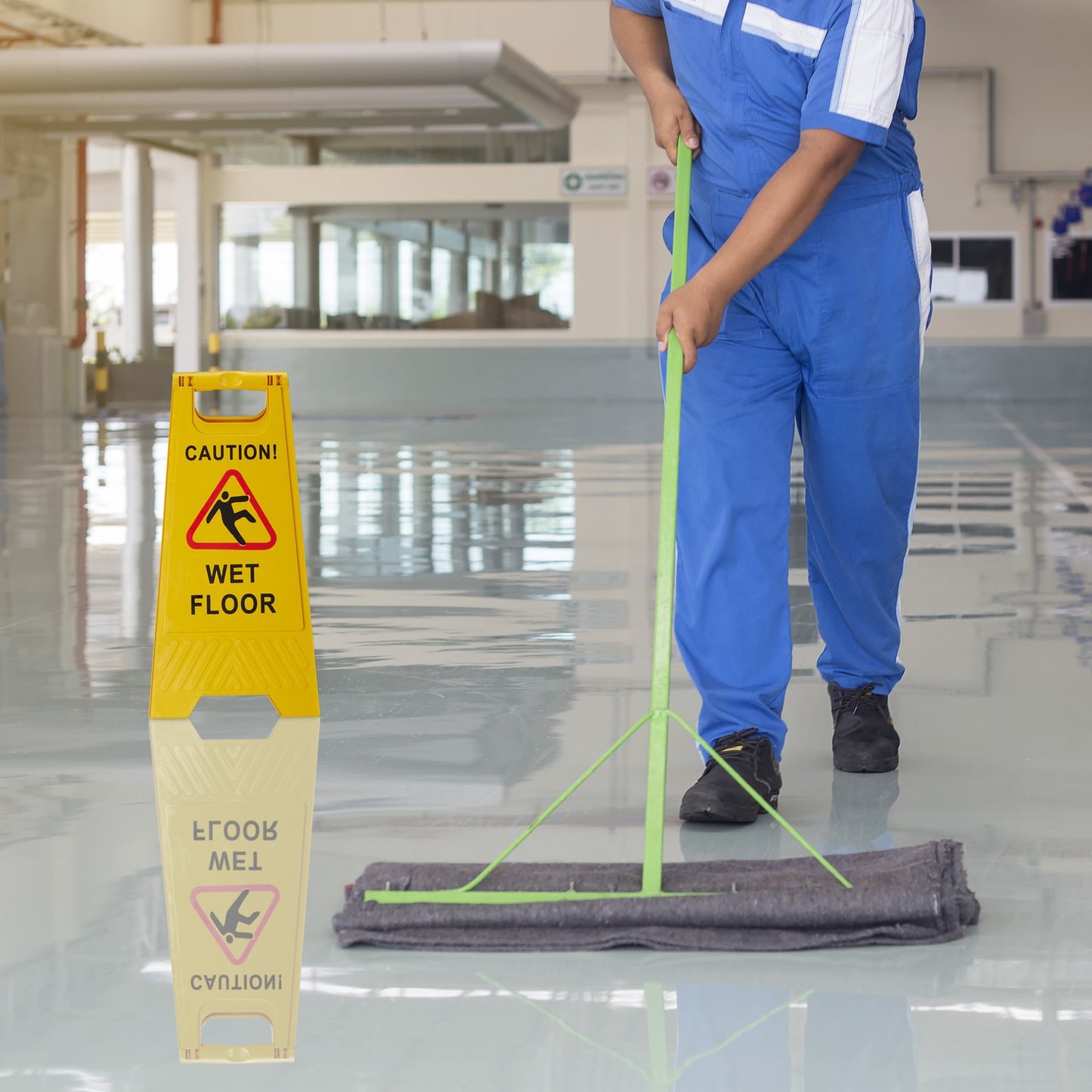 Warning sign Wet floor