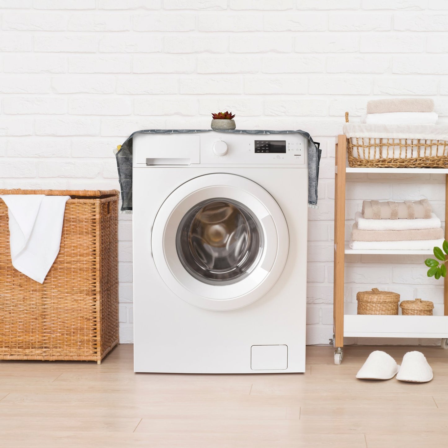 Washing machine pad with pockets