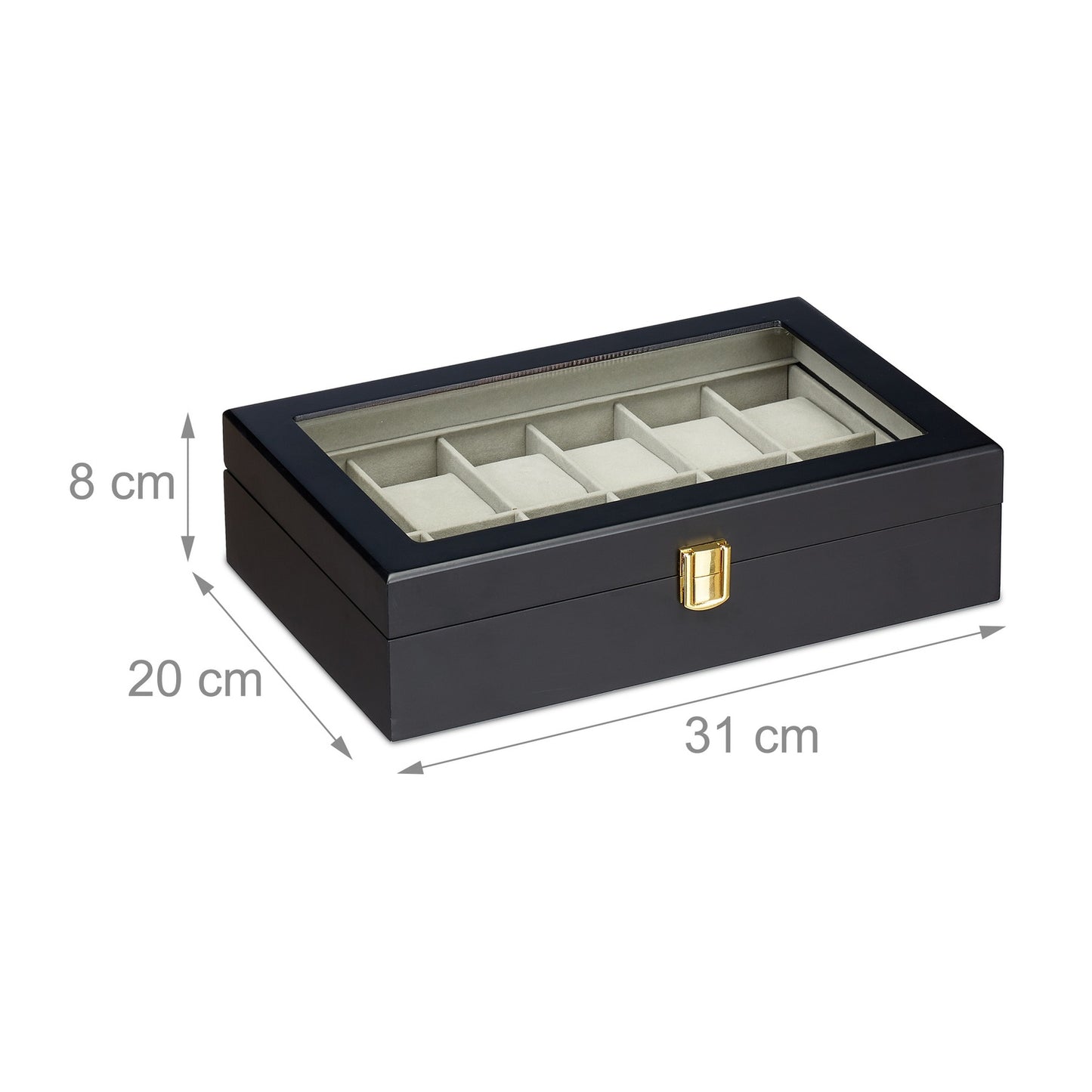 Watch Box with 12 Compartments