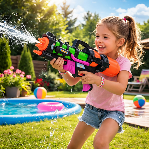 Water Gun 60cm – 1.25L Tank, 6m Range