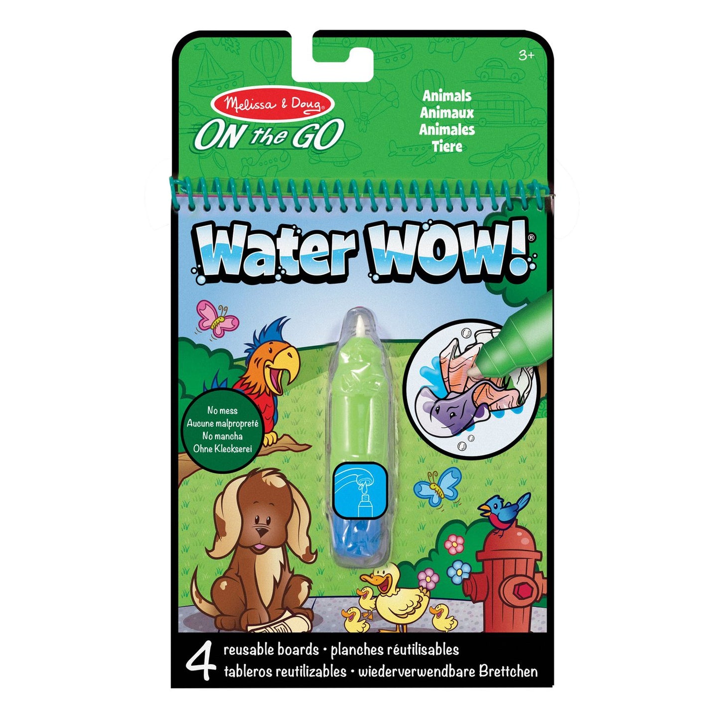 Water Wow! Activity Book - Animals, Reusable, Mess-Free