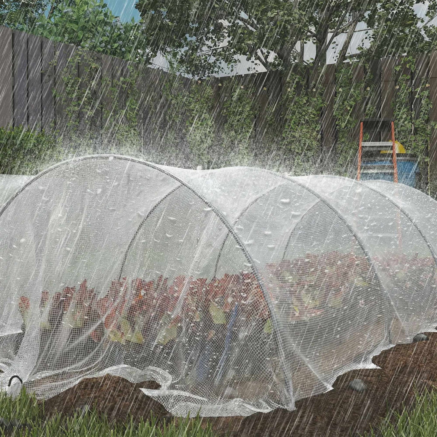 Waterproof Tarp 4x6m, 140g/m², UV-Stable with Grommets