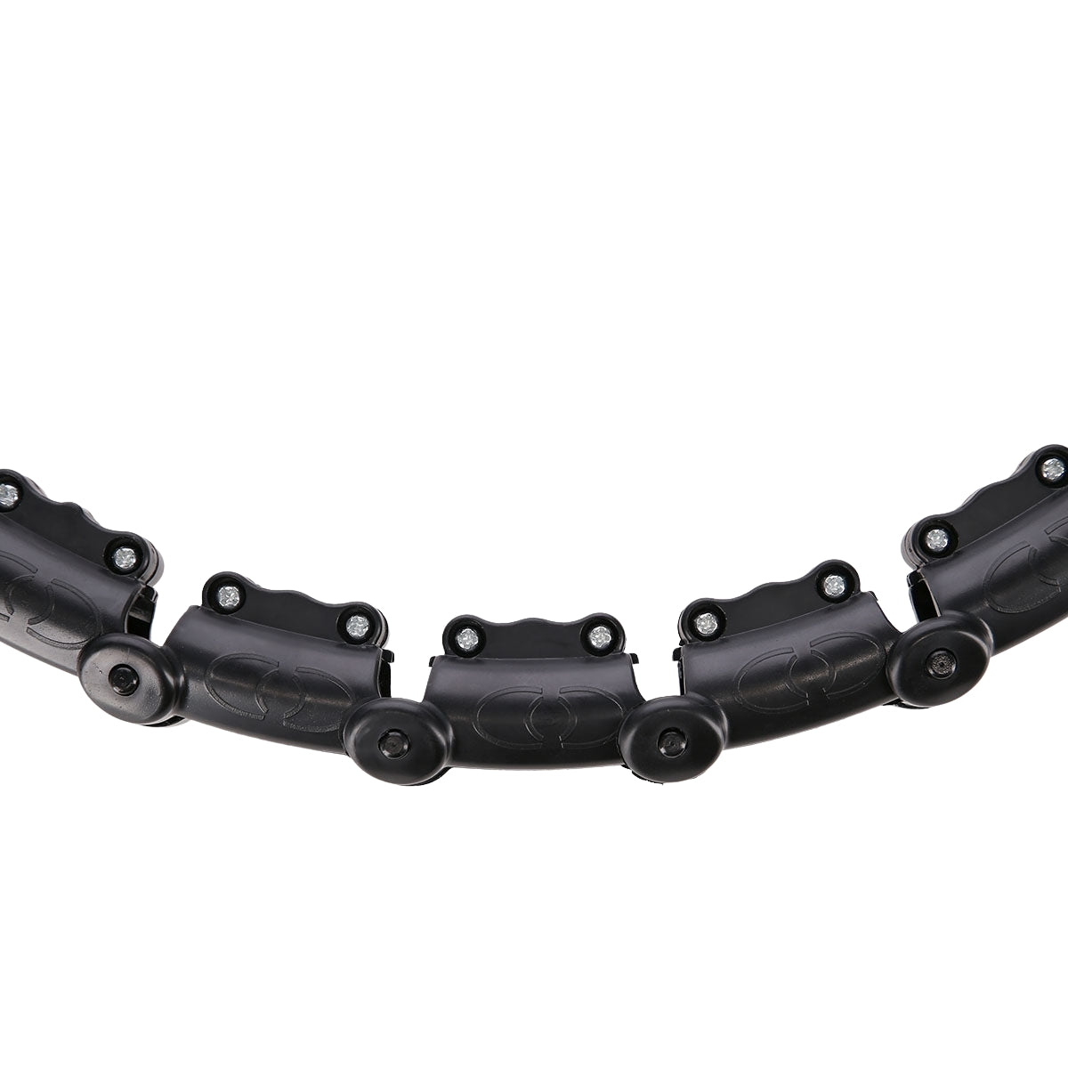 Weighted Hula Hoop, Black – Fitness Exercise Tool
