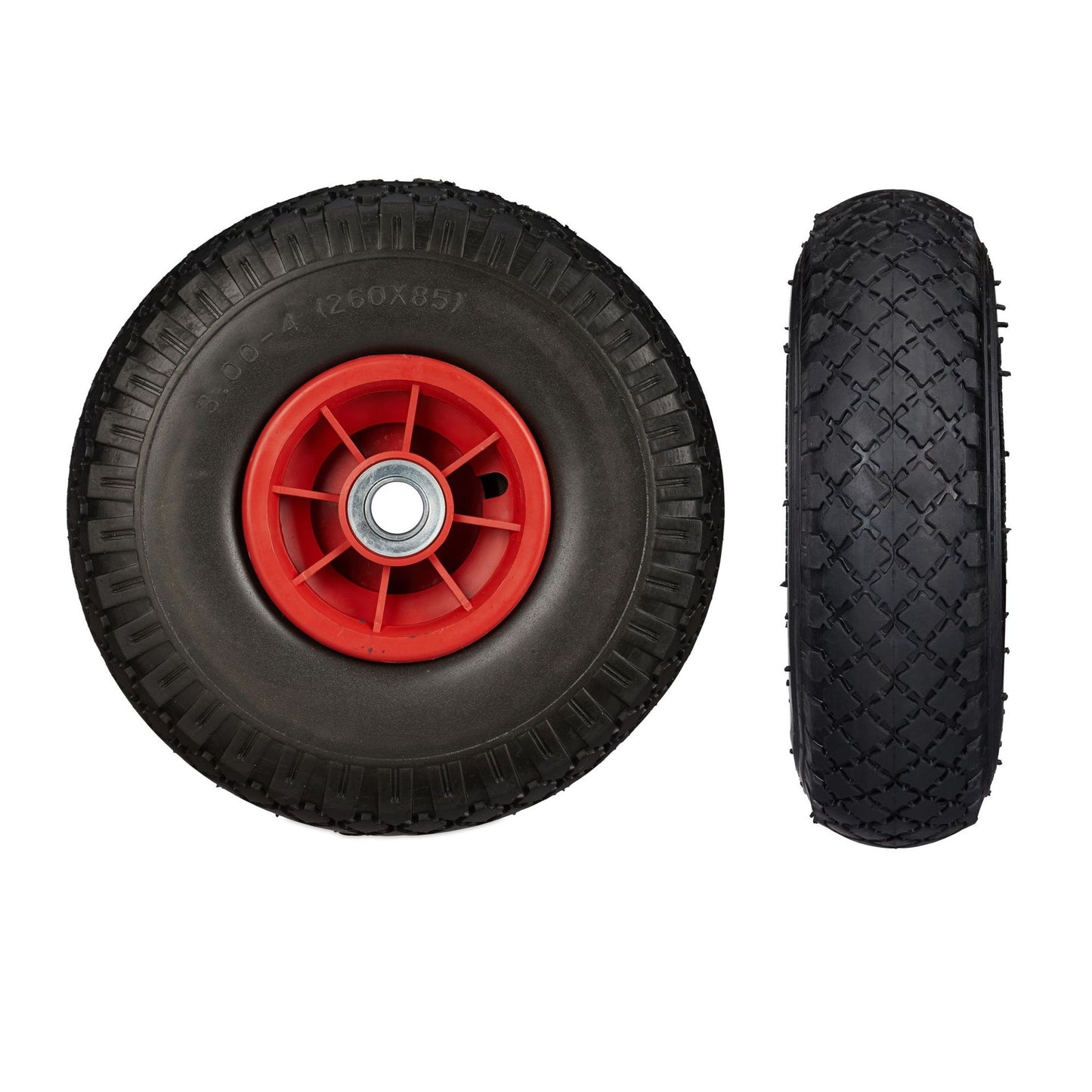Wheelbarrow wheels PU rubber, 2 pcs.