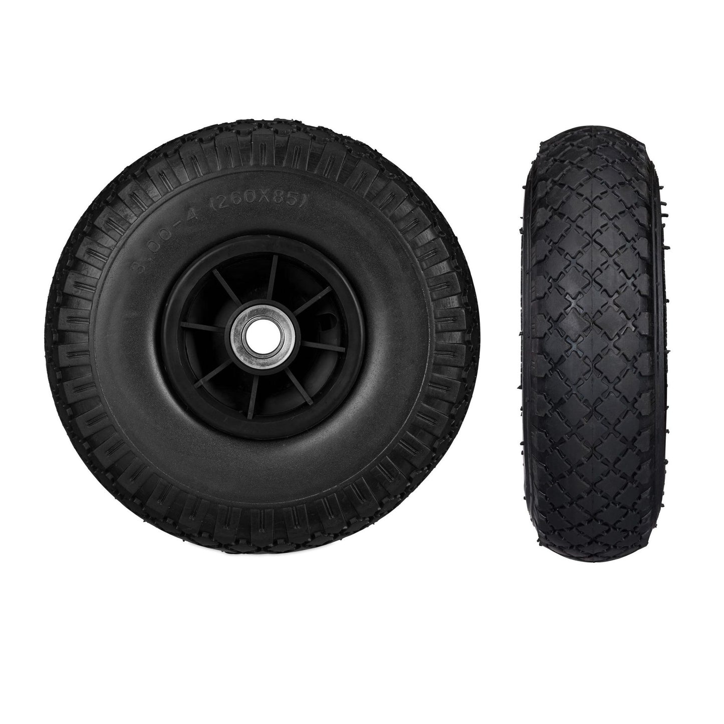 Wheelbarrow wheels PU rubber, 2 pcs.