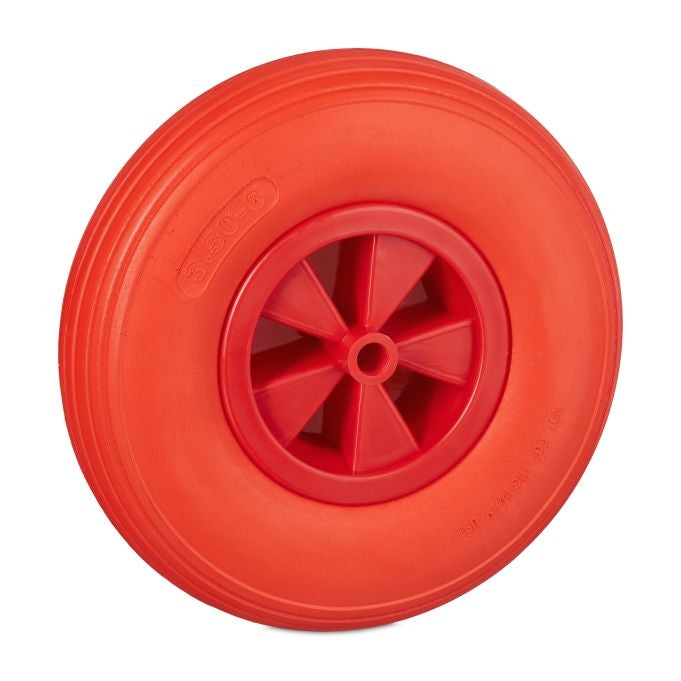 Wheel for wheelbarrow 3.50-6 in red