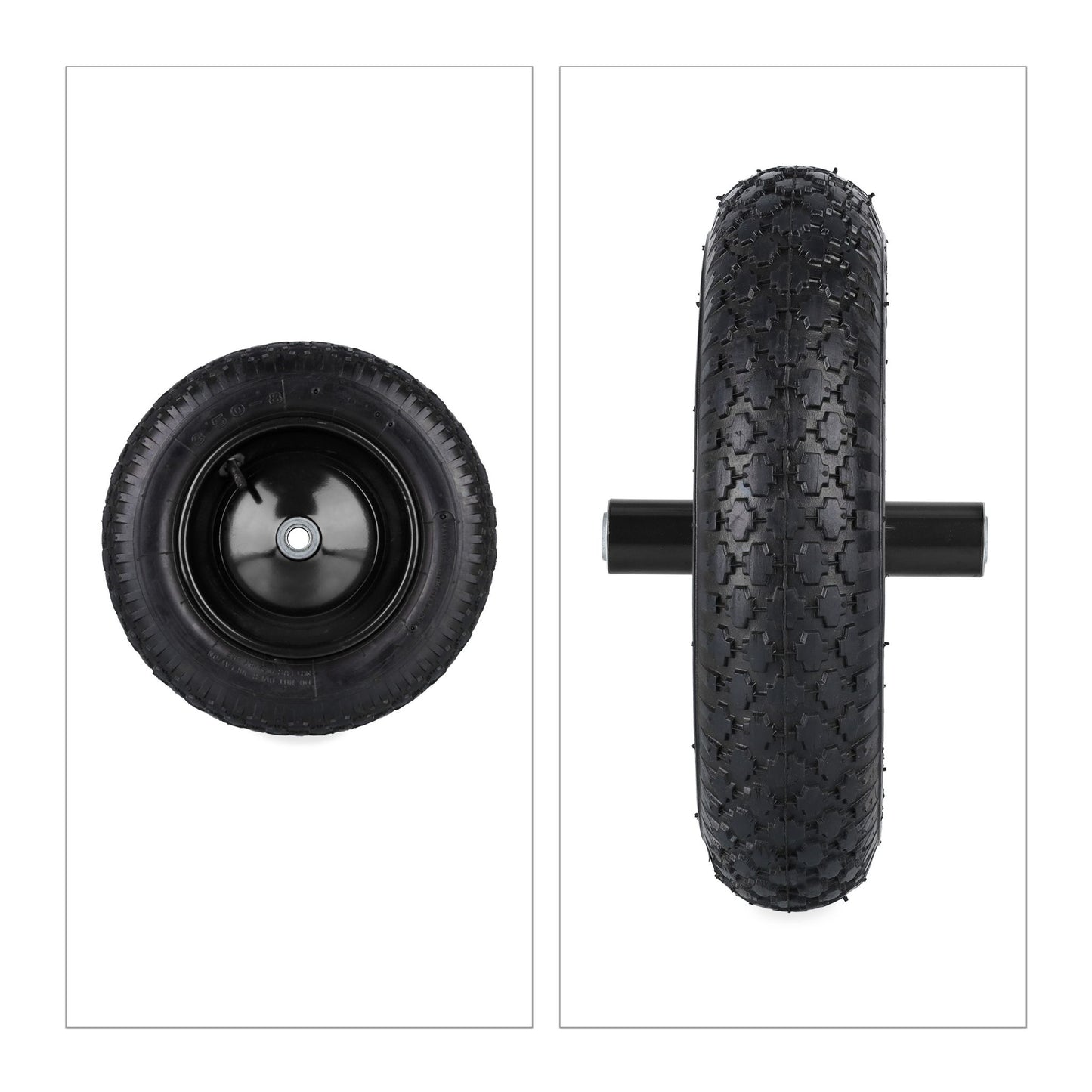 Wheels for wheelbarrow 3.50-8 pneumatic tires