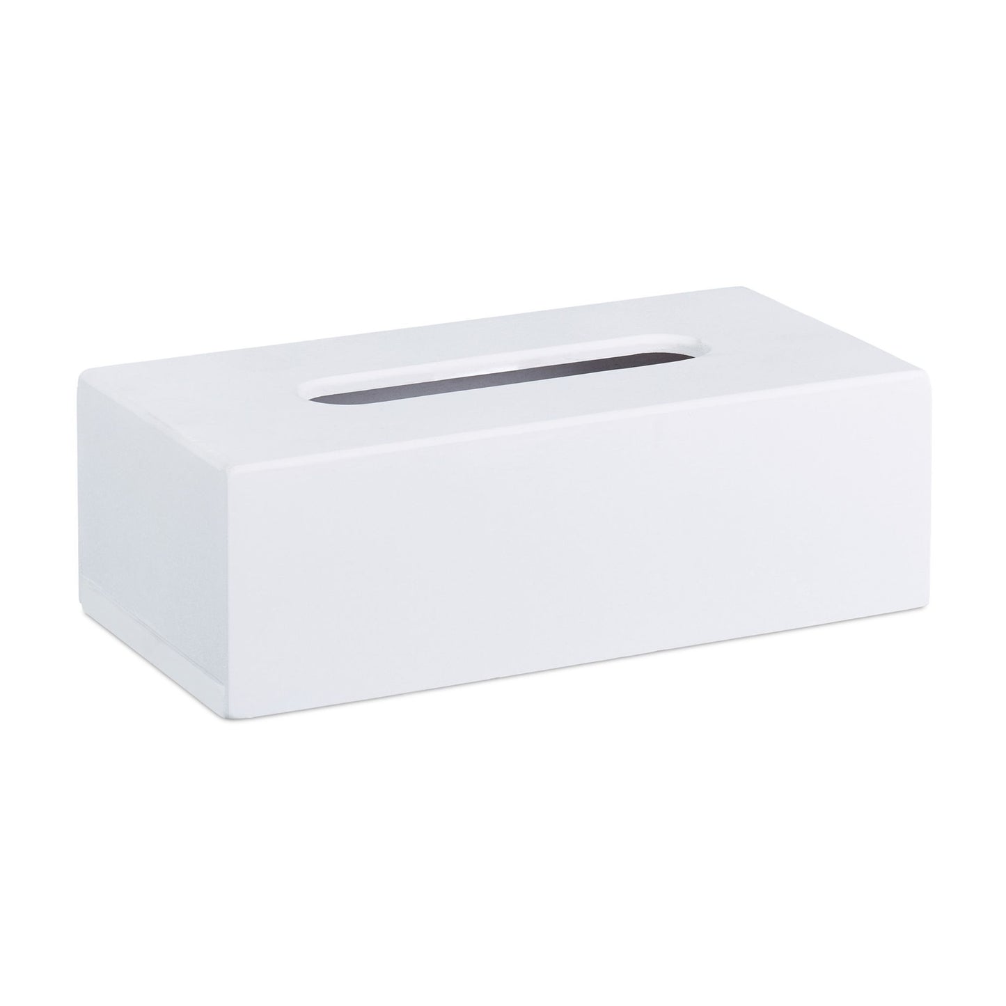 White Bamboo Tissue Box