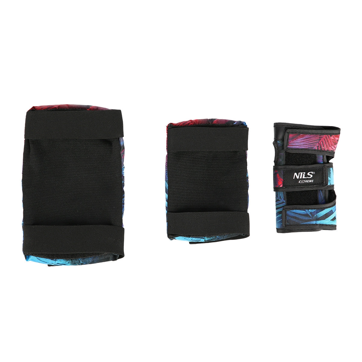 White Size S Knee and Elbow Protectors Set